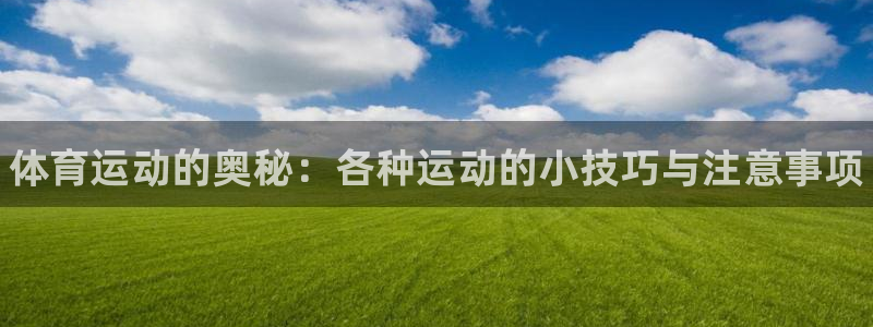 一竞技官方正版app集团logo：体育运动的奥秘：各